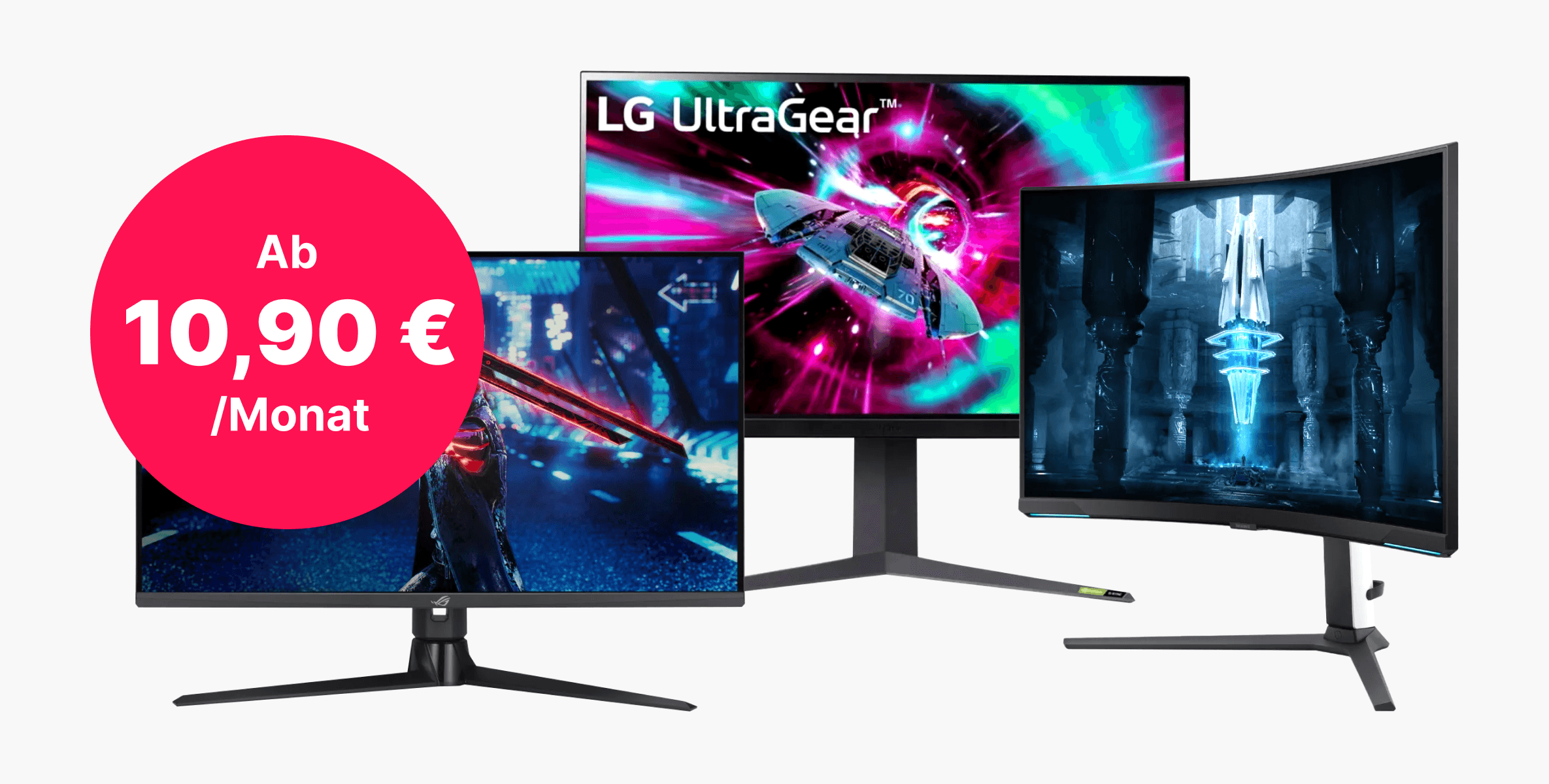 Tauche ein in eine Welt voller Details – mit innovativen Gaming-Monitoren für nur 10,90 € pro Monat.